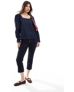 ASOS Top A Maniche Lunghe - Blu