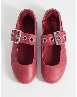 PUMA Bailarinas Speedcat Dress-Up En Burdeos-Rojo