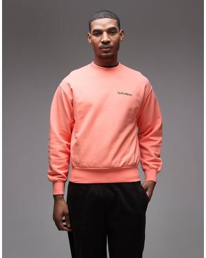 No Problemo Mini Logo Sweat Top - Pink