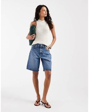 ASOS Circular Design Collection Denim Bermuda Shorts - Blue