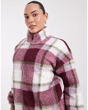 Noisy May Zip Through Fleece - Purple