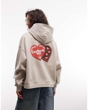 Carhartt Hartt Case Hoodie With Back Print - Pink