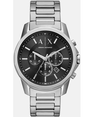 ARMANI EXCHANGE Montre chronographe en acier inoxydable - Gris