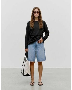 Vero Moda Smilla top à manches longues ras - Bleu