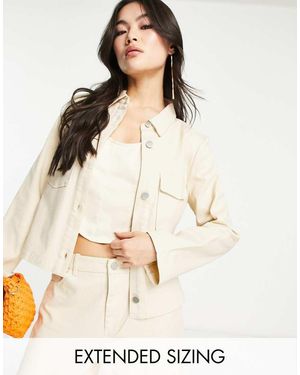 Vero Moda X Joann Van Den Herik Utility Cropped Jacket Co-Ord - Natural