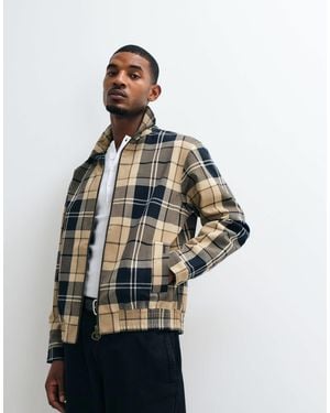 Barbour Blouson Showerproof Tartan Check Jacket - Grey