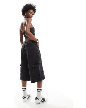 adidas Originals Adilenium Denim Capri Short Co-ord in Green