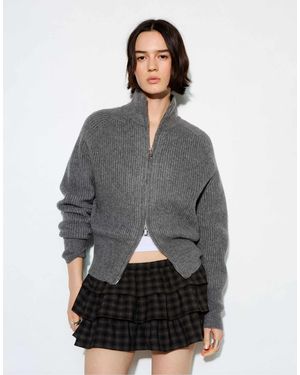 Pull&Bear Gilet zippé - Gris