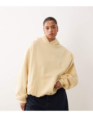 ARRANGE Curve Oversized Premium Heavyweight Hoodie - Natural