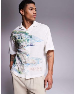 ASOS – kastiges oversize-hemd - Grau