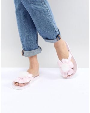 UGG Poppy Pink Flower Flip Flops