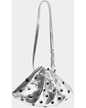 Public Desire The Azura Eyelet Detail Shoulder Bag - White