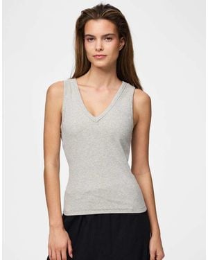 Pieces Tank Top - Grey