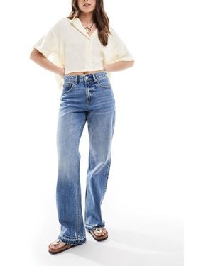 Stradivarius D92 Denim Straight Jeans - Blue