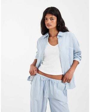 ASOS Oversized Shirt Co-ord - White