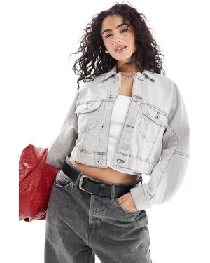 Bershka Denim Jacket - Grey