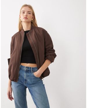 New Look Wattierte bomberjacke - Braun