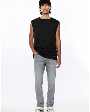 Pull&Bear Slim Fit Jeans - Black