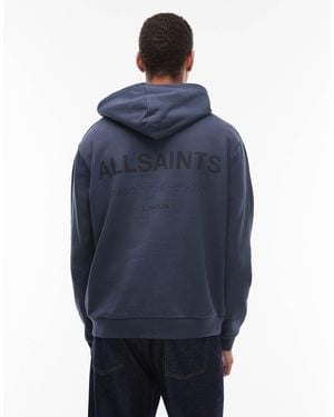 AllSaints Underground Hoodie - Blue