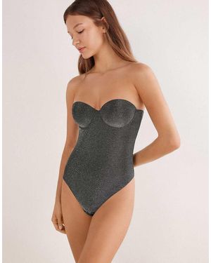 Intimissimi Shimmering Passion Lamé Giada Bodysuit - Grey