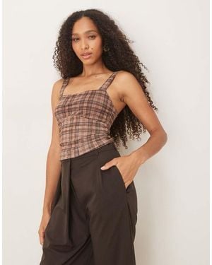 Cotton On Brooke Mesh Cami - Brown