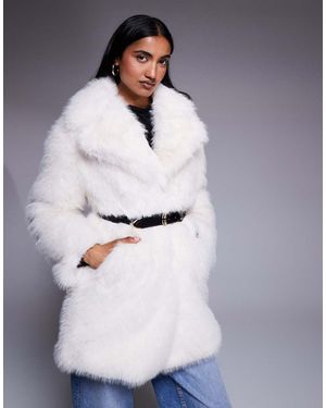 River Island Cappotto Lunghezza Media - Grigio