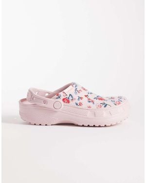 Crocs™ Classic Crafted Floral Clog - Pink