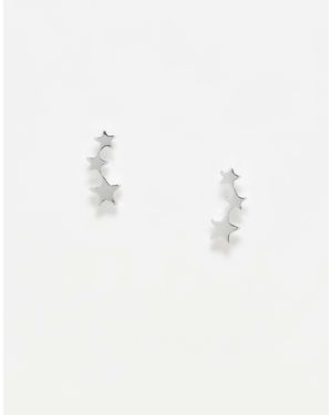 Kingsley Ryan Triple Star Ear Crawler Earrings - Blue