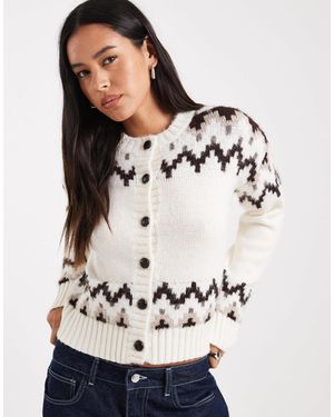 4th & Reckless – strickjacke - Weiß