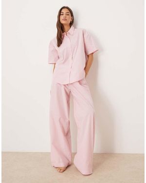 Calvin Klein Pyjamaset Met Lange Mouwen - Roze
