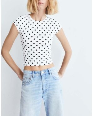 Pull&Bear Fitted T-Shirt With Full Sleeves - Blue