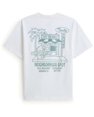 Vans Food Spot Short Sleeve T-Shirt - White