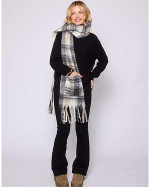 South Beach Fluffy Pocket Scarf - Blue