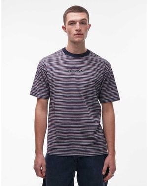 Vans Cameron Stripe Short Sleeve T-shirt - Blue