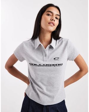 Collusion Fitted Polo - White