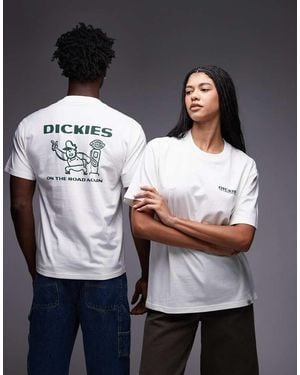 Dickies Burns T-shirt With Graphic Backprint - Grey