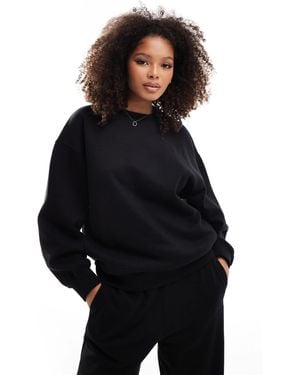 Bershka Oversized Sweatshirt - Black