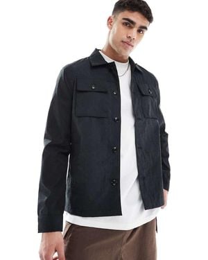 Brave Soul Button Through Shacket - Blue