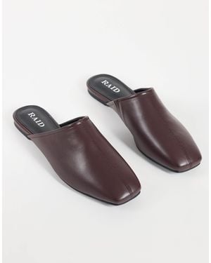 Raid Delta Slip On Mules - Brown