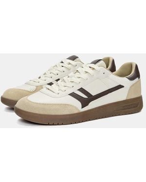 Pull&Bear Sneakers Écru Rétro - Bianco