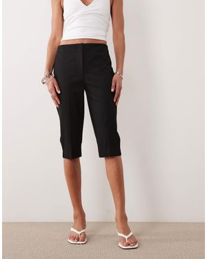 Abercrombie & Fitch High Rise Bengaline Capri Pants - Black