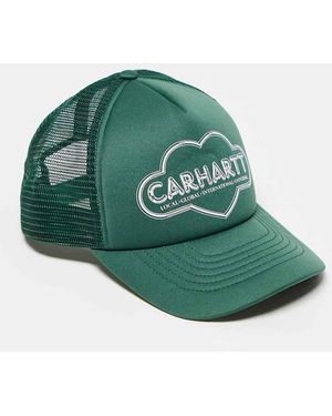 Carhartt Cloud Heart Trucker Cap - Green
