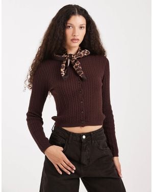 Cotton On – strickjacke aus baumwolle - Rot