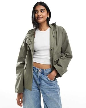 Brave Soul Short Coated Jacket - Green