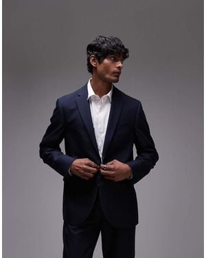 TOPMAN Slim Suit Jacket - Black