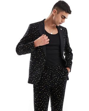 Twisted Tailor Farrow Skinny Suit Jacket - Black