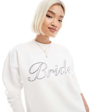 Six Stories Bride Sweatshirt Co-Ord - White