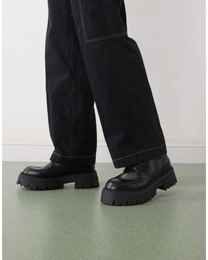 Buffalo Lace Up Shoes - Black