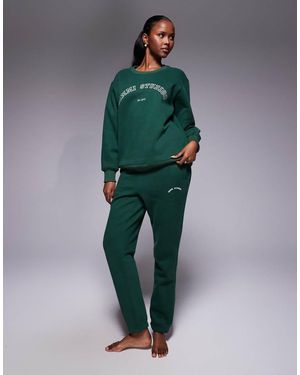 SIMMI Elwood Varsity Cuffed Joggers - Green