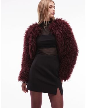 & Other Stories Mini Skirt With Side Slit - Red